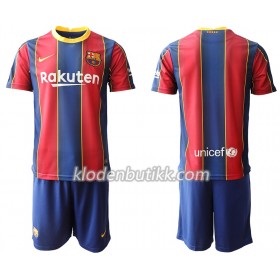 FC Barcelona Barn Hjemmedraktsett 2020-2021 Kortermet (+ Korte bukser)